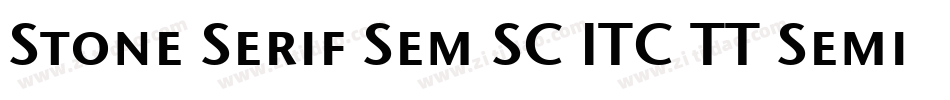 Stone Serif Sem SC ITC TT Semi字体转换
